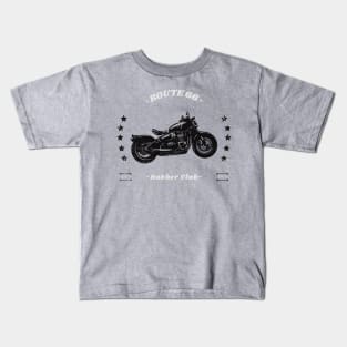 Route 66 Bobber Motorcycle Club Motorcycling Kids T-Shirt